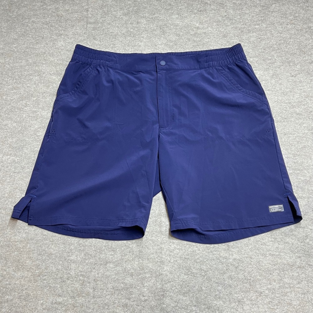 LL Bean Womens 18 Reg Purple Active Shorts UPF 50+ Recycled Hiking Travel EUC